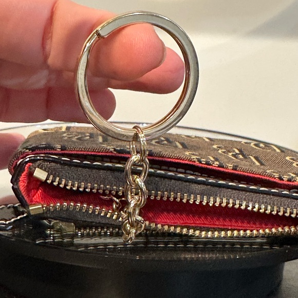 Dooney & Bourke Brown and Black Logo Wallet - Picture 11 of 12